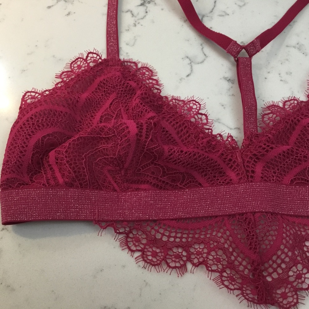 FREE PEOPLE Bralette Swept Away Eyelash Lace Bra - Picture 6 of 8